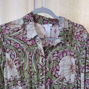 Maxi dress button down size 6 Morris & Co  midi